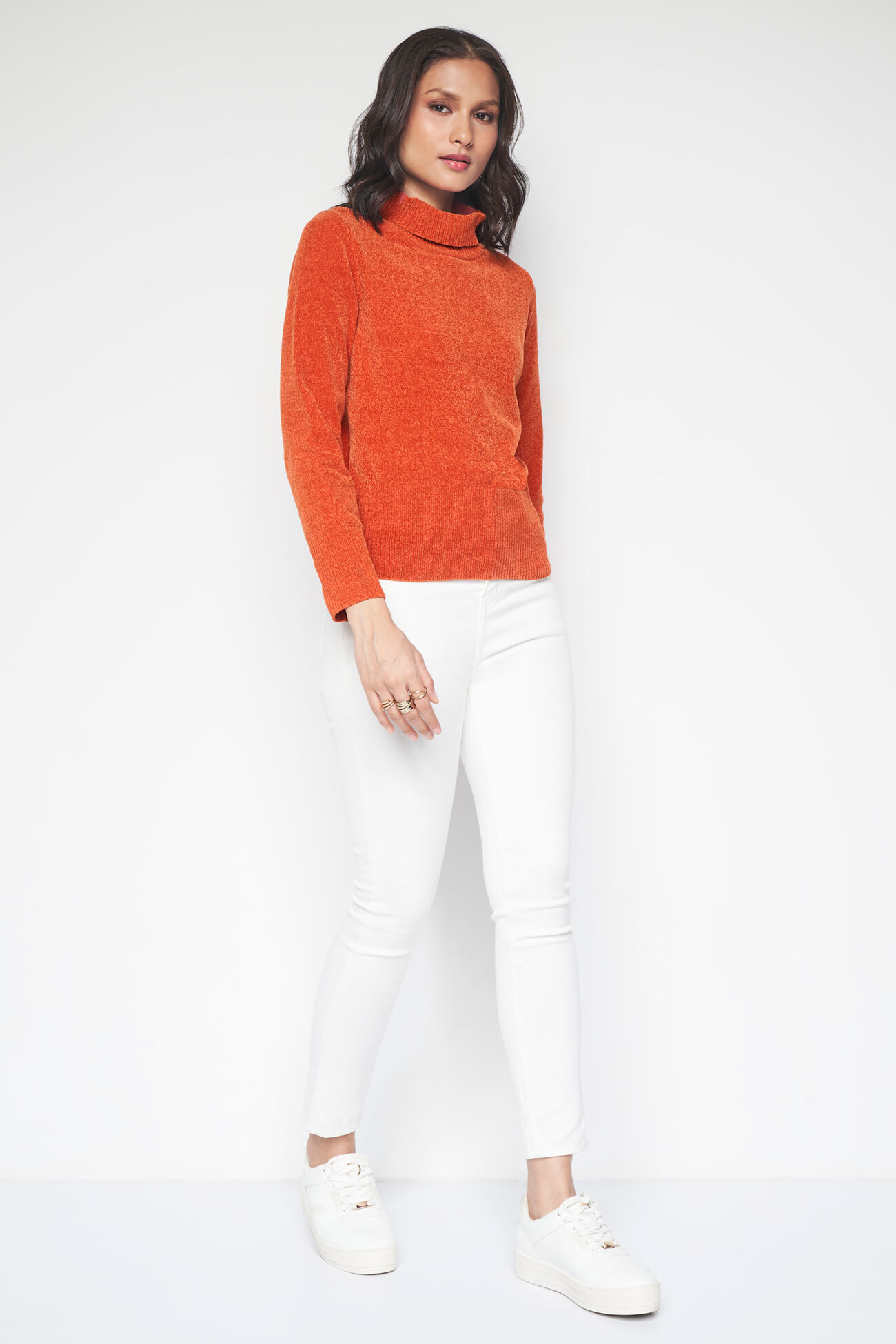 Winter Chills Sweater, Orange, image 6